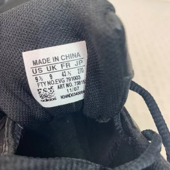 Adidas D 3000 Mens Size 9.5 Black Golf Shoes soft spike Z-Traxion AdiWEAR - Picture 5 of 9